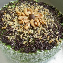 Pandan Fudge Cake