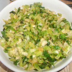 Shredded Brussels Sprouts With Lime