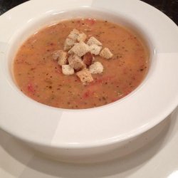 Crockpot Tomato Basil Parmesan Soup