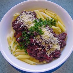 Spaghetti Bolognese With Red Wine