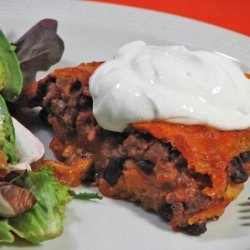 Sweet Potato Enchilada Stack