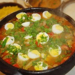 Bahian Brasilian Fish Stew, Decorated With Boiled Eggs (Moqueca