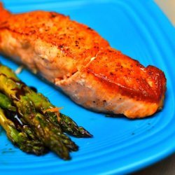 Seared Salmon With Orange Glaze