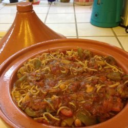Moroccan Style Turkey Spaghetti & Meatballs
