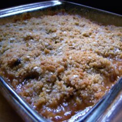 Rhubarb Raisin Crisp