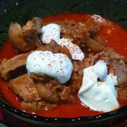 Chicken Paprika With Side of Linguine