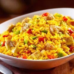 Cheesy Chicken and Yellow Rice