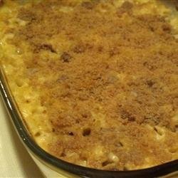Macaroni and Cheese with Sausage and Pears