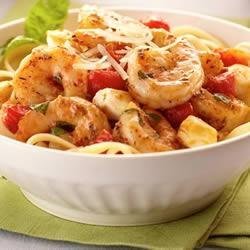 Italian Shrimp Caprese Pasta