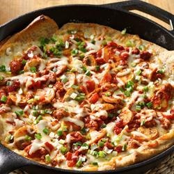 Veggie and Sausage Skillet Pizza