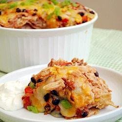 Chicken and Corn Enchilada Casserole