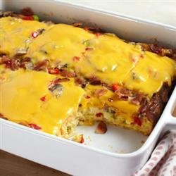 VELVEETA(R) Cheesy Bacon Brunch Casserole