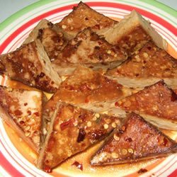 Orange-Ginger Tofu Triangles