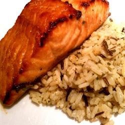 Spicy-Sweet Glazed Salmon