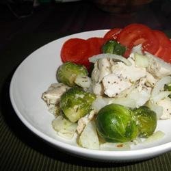 Baked Chicken & Brussels Sprouts