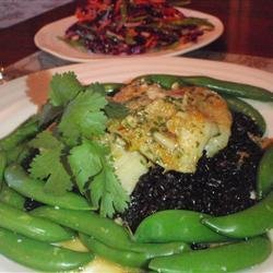 Halibut Cheeks with Ginger-Orange Sauce