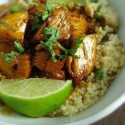 Sweet Chili Lime Chicken with Cilantro Couscous