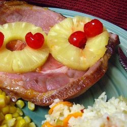 Apricot Glazed Baked Ham for Two