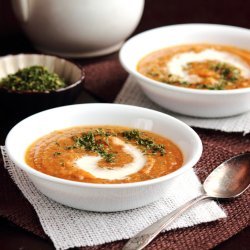 Roasted Butternut Squash and Apple Soup