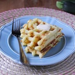 Zucchini-Cheddar Waffles