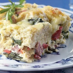 Ham and Gruyere Bread Pudding