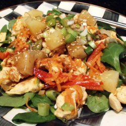 Sesame Chicken Stir Fry Salad