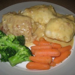 Chicken Fricassee and Dumplings (Lighter Version)