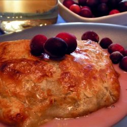 Chicken Breast With Cranberry and Brie in Puff Pastry
