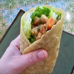 Mediterranean Chickpea Wrap