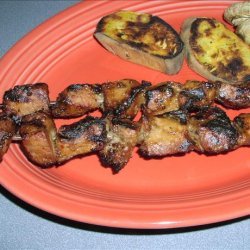 Mustard-Bourbon Kabobs