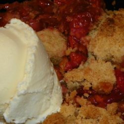 Sour Cherry Pie With Pistachio Crumble Topping