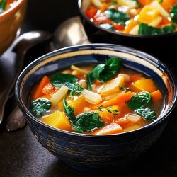 Root Vegetable and Bean Soup