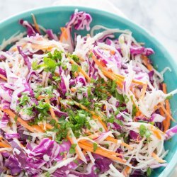 Kohlrabi and Carrot Slaw