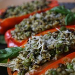 Pesto Rice Peppers