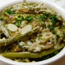 Holiday Green Beans Almondine Casserole