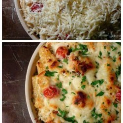 Chicken and Pasta Bake With Basil