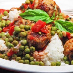 Mouthwatering Meatball & Peas!