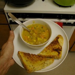 Roasted Sweet Potato Corn Chowder