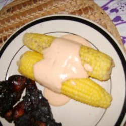 Grilled Corn With Creamy Chipotle Sauce