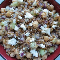 Lemon Garbanzo Salad With Feta