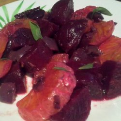 Roasted Beet and Olive Salad