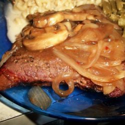 Grilled Steak With Teriyaki Mushrooms