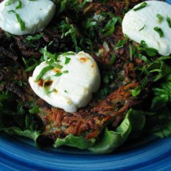 Potato Cakes With Goat Cheese ( Petites  Galettes  De Pommes De