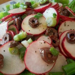 Radish-Olive Salad With Mustard Vinaigrette