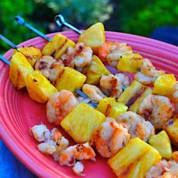 Pineapple Skewered Shrimp