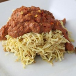 Sweet Potato  pasta  With Tangy Marinara: a Raw Food R