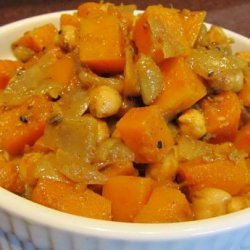 Bengali Butternut Squash and Chickpeas Garbanzos