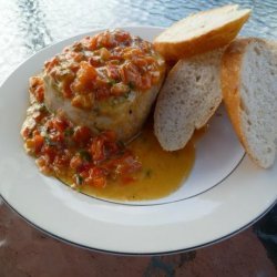 Tuna Steaks With Roasted Red Pepper Sauce