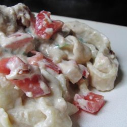 Creamy Smoked Salmon Pasta With Spinach and Tomato