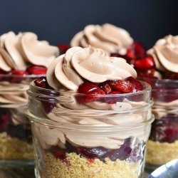 Chocolate Cherry Cheesecake Pie